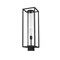 Z-Lite Dunbroch 1 Light Outdoor Post Mount Fixture, Black & Clear 584PHBS-BK - alternate 2